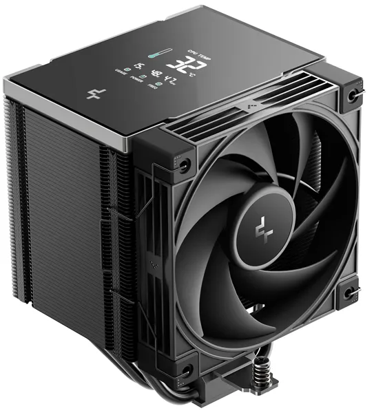 DEEPCOOL AK500 G2 DIGITAL NYX LGA1851/1700/1200/115X/AM5/AM4 (9шт/кор, TDP 240W, PWM, Fan 120mm, 5 тепл. Трубок, Copper Base, черный) RET (R-AK500G2-BKNNMN-GJD-1)