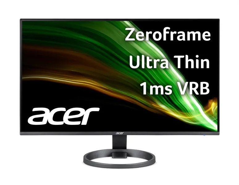Монитор 27'' ACER R272Hyi, ZeroFrame, Ultra Thin Darkgrey, 16:9, VA, 1920x1080, 1 / 4ms, 250cd, 100Hz, 1xVGA + 1xHDMI(1.4) ,sync: FreeSync