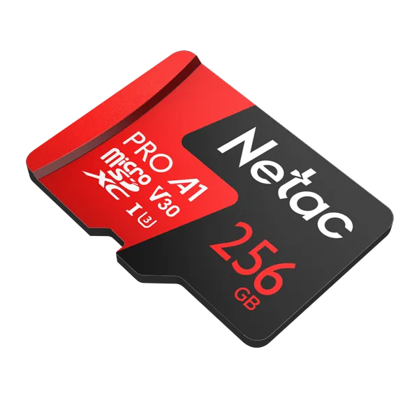 Носитель информации Netac P500 Extreme PRO 256GB MicroSDXC V30/A1/C10 up to 100MB/s, retail pack card only