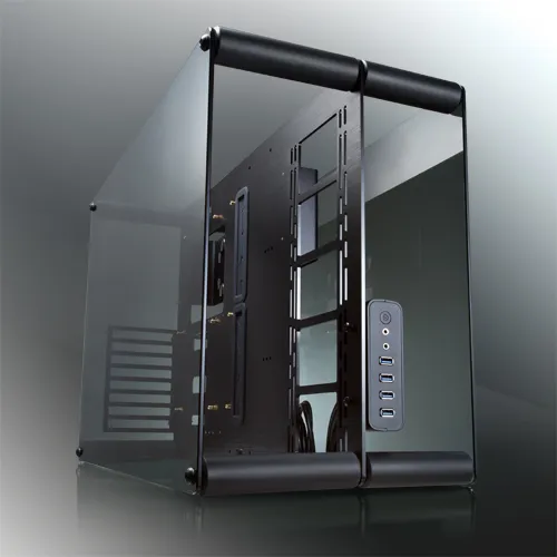 PAEAN (Open frame case, Aluminum, ATX; 4.0mm Aluminum reliable base plate; 5.0mm Tempered glass panel (front & back); 4*USB3.0; Supports 3.5 HDD *3 + 2.5 HDD *3)