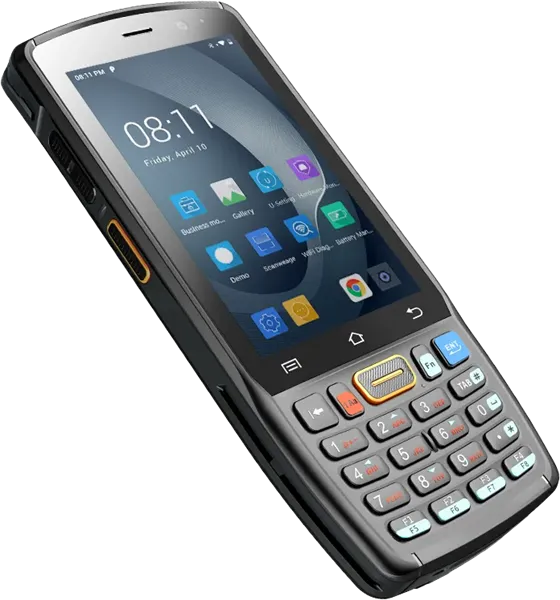 UROVO DT40S: Android 12 / 1.8 GHz / 8хCore, Cortex A53 / Qualcomm SD 450 / RAM 3 GB / ROM 32 GB / UROVO SE2030W /2D Imager / 4.0" / 480 x 800 / Bluetooth / GPS / Wi-Fi / 4500mah / IP 67 / 240 g / 27 к