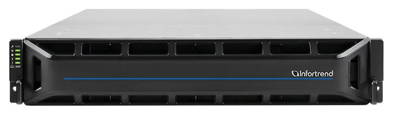 Схд Infortrend EonStor GS 1000 Gen2 2U/12bay Dual controller, 2x12Gb SAS,8x1G iSCSI+ 2x host board,4x4GB,2x(PSU+FAN), 2x(SuperCap.+Flash),12xdrive trays,1xRackmountkit(GS 1012R2CF-D)