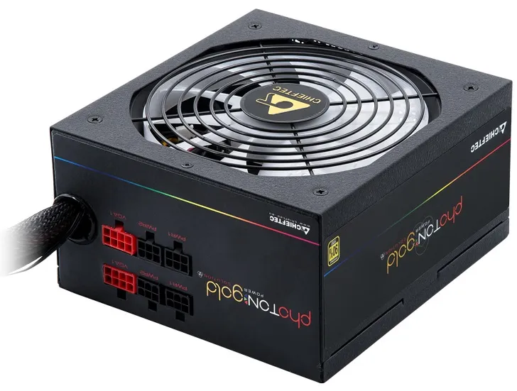 Chieftec Photon Gold GDP-650C-RGB (ATX 2.3, 650W, >90 efficiency, Active PFC, ARGB Rainbow 140mm fan, Cable Management) Retail