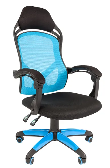 Офисное кресло Chairman    game 12  Россия черн.голубой