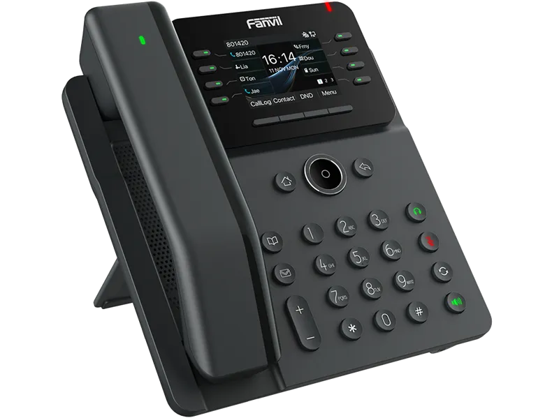 SIP-Телефон Fanvil Enterprise Phone with Wireless Handset 6-Party Local Conference HD voice 8 SIP lines 8 Line key 2.8 Inch color screen Opus+IPV6 21 DSS keys PSU