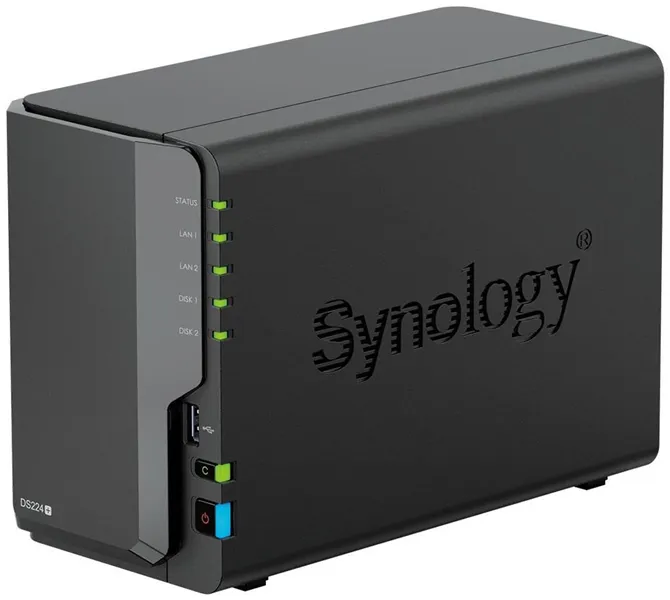 Системы хранения данных Synology  DC 2,0GhzCPU/2GB(upto6)/RAID0,1/up to 2HDDs SATA(3,5' 2,5')/2xUSB3.2/2GigEth/iSCSI/2xIPcam(up to 25)/1xPS /1YW (repl DS220+)