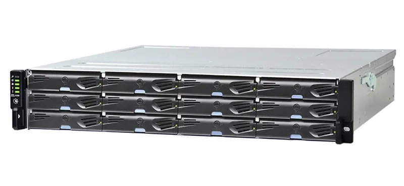 Дисковая полка Infortrend JBOD 2U/12bay (GS) dual redundant controller expansion enclosure 4x 12Gb SAS ports, 2x(PSU+FAN module), 12xdrive trays, 2x 12G to 12 G SAS cables and 1xRackmount kit(JB 3012R)