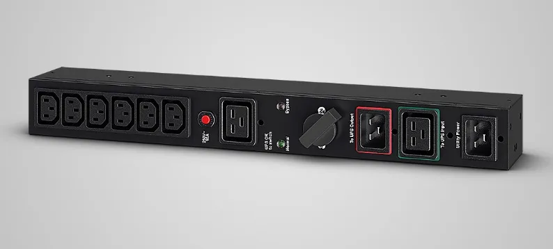 Байпас CyberPower Байпас MBP20HVIEC6 1кВа – 3кВа; 1U; IEC C13 x 6;  IEC C19 x 1; (ШхВхГ) 433 x 51 x 76; 1,3кг