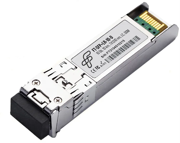 FiberTrade модуль SFP+ , 10Гб/с, 1310нм, SMF, 10км, прошивка Huawei (аналог 02313URF, 02313URK, SFP-GE-LX-SM1310, OSX010000)