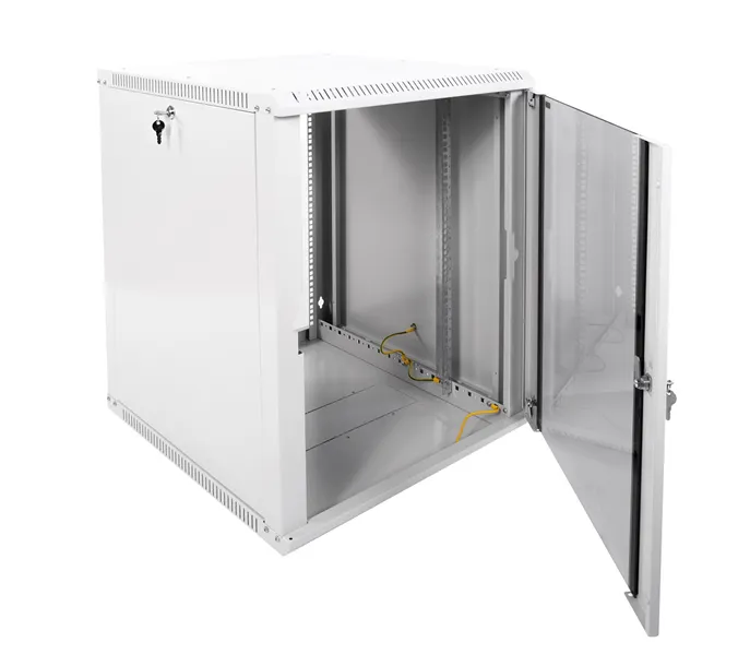 Шкаф коммутационный ЦМО ШРН-ЭКОНОМ (ШРН-Э-15.650) настенный 15U 600x650мм пер.дв.стекл 65кг серый 600мм 26.6кг 180град. 746мм