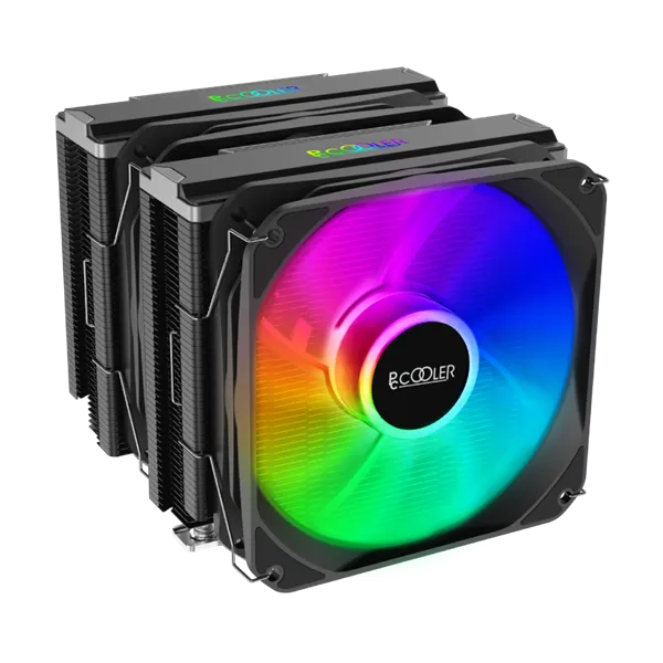 PCCooler Paladin S9 B S115X/1200/1700/20XX /AM4 (8 шт/кор, TDP 250W, 2x120mm ARGB PWM FAN, медная база, 6 тепловых трубок 6мм, 800-1800RPM, 10-28.6dBa)