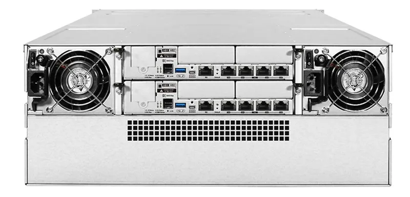 Система хранения данных Infortrend EonStor DS 3000U 4U/24bay Dual redundant, 2x12Gb/s SAS,8x1G iSCSI,4x host board,2x4GB RAM,2x(PSU+FAN),2x(SuperCap+Flash),24xSAS SFF/LFF,1xRail kit(ESDS 3024RUC-C)