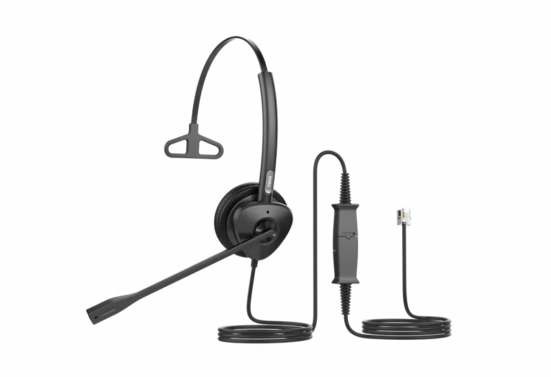 Гарнитура для ip телефонов Fanvil HT301 Headset,Leather cushions, 260° bendable boom arm, Dual Color LED Indicator, QD to RJ9 Headset, Mono Headset, Supports ENC technology Noise Cancellation