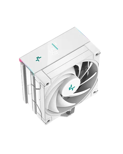 Кулер для процессора DEEPCOOL AK400 DIGITAL WH LGA1700/1200/115X/AM5/AM4 (18шт/кор, TDP 260W, PWM, Fan 120mm, 4 тепл. трубки, ARGB, белый) RET