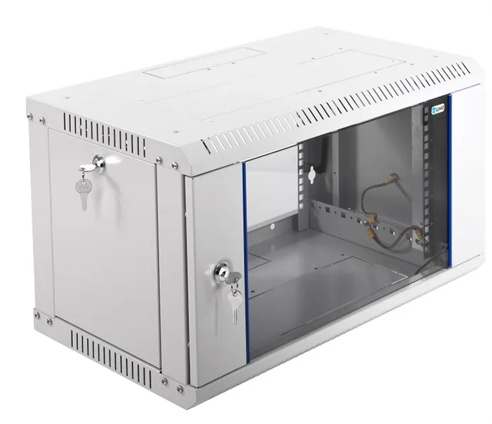 Шкаф коммутационный ЦМО ШРН-ЭКОНОМ (ШРН-Э-6.350) настенный 6U 600x350мм пер.дв.стекл 85кг серый 300мм 11.4кг 180град. 345мм