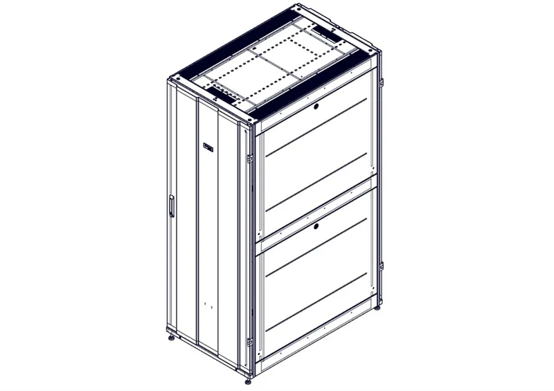 Systeme Electric Монтажный шкаф, серия Uniprom, 42U-750/1200, боковые панели 4шт, черный