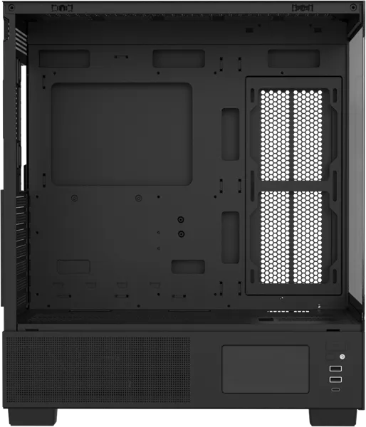 Корпус Formula V Line Crystal E1 Black, ATX, TYPE-C*1, USB3.0*2, Switch Display Panel