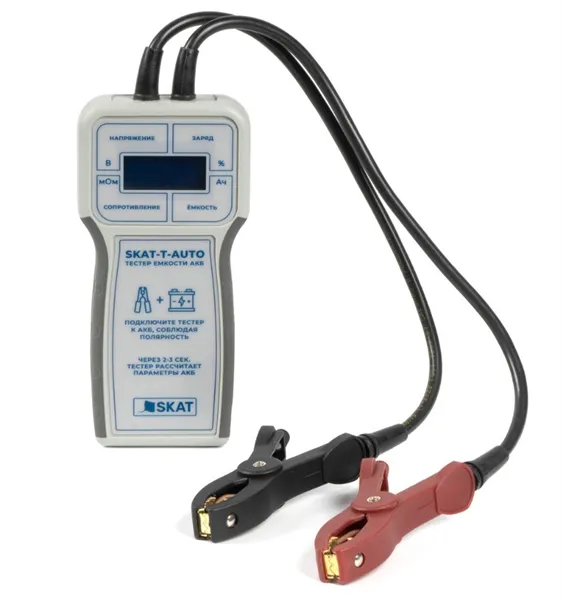 Дополнительное оборудование (254) Бастион Skat -T-auto тестер контроля емкости АКБ, 12В, емкость АКБ 1,2-200Ач, экран