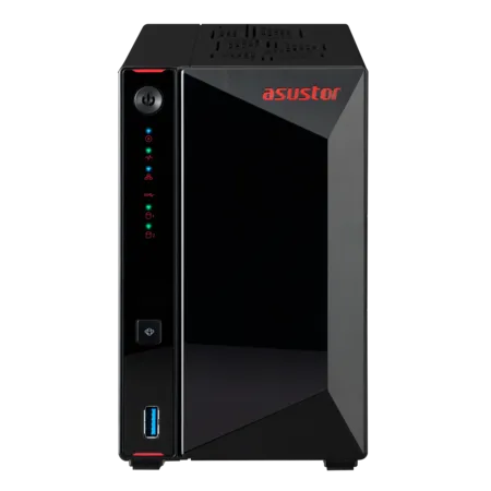 Cетевое хранилище ASUSTOR AS5402T 2-Bay NAS/Media player/Intel Celeron N5105 2.0GHz up to 2.9GHz, 4GB SO-DIMM DDR4, noHDD(HDD,SSD),/2x 2,5Gb (LAN)/3xUSB3.2,HDMI; 90IX01R1-BW3S20