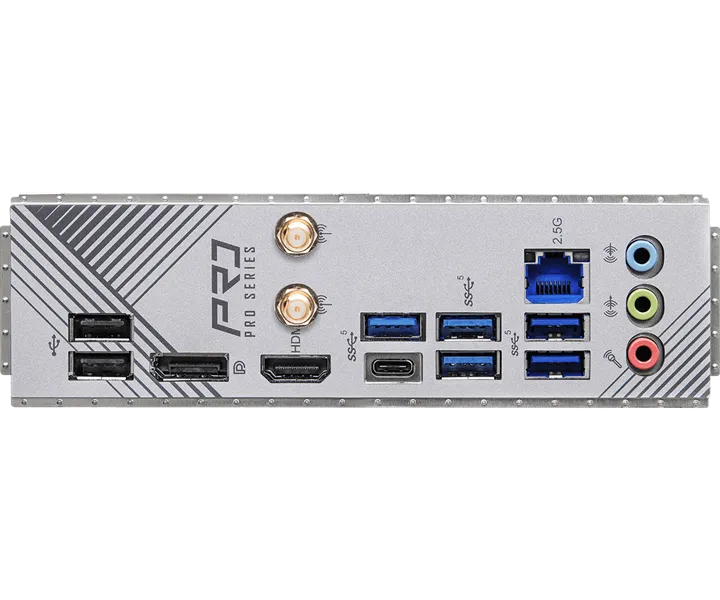 Материнская плата ASROCK B760 PRO RS/D4 WIFI, LGA1700, B760, 4*DDR4, HDMI+DP, 4xSATA3 6.0 (RAID), M.2 Socket, USB 3.2, USB2.0, Type-C, ATX