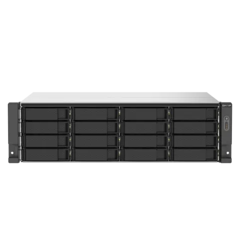 Системы хранения данных QNAP SMB 3U QC 2,2GhzCPU/16Gb(upto64Gb)/upto 16HDD, up to 28 with TL-R1200S-RP/SATA(3,5" 2,5")/ 4xUSB3.2/2xExp.slot/2x2,5Gb/iSCSI/2xPS/no rail/3YW TS-1673AU-RP-16G-EU-RU