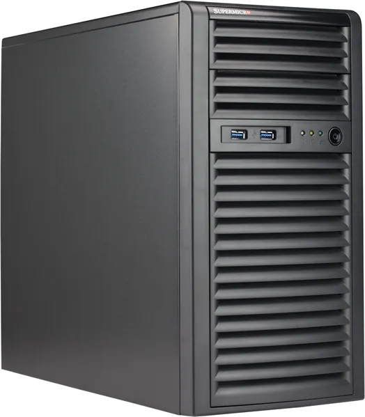 Шасси серверное Supermicro SuperChassis Mini-Tower 731I-404B/no HDD(4)LFF/4xFH/400W ATX/PS2/(9.6" x 9.6") Micro-ATX/Backplane 4xSATA3/SAS3