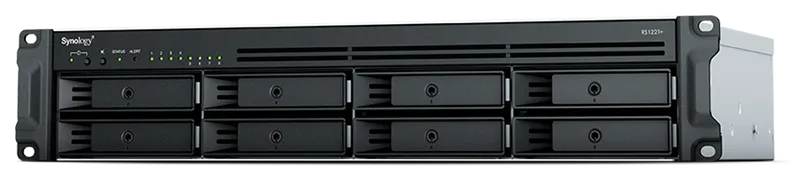 Система хранения данных Synology 2U QC2.2GHzCPU/4Gb(32)/RAID0,1,5,6,10/upto 8 hot plug HDDs SATA(3,5',2,5')(upto 12 (RS1221+)