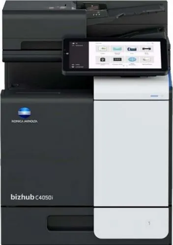 Лазерное многофункциональное устройство Konica Minolta bizhub C4050i (МФУ, Color, 40 ppm, Duplex, 1200x1200, 60-210 g/m2, RAM 5GB, 256GB SSD, 1,6 GHz, panel 10,1" sensor, USB/GBE/WiFi(opt.), DADF 80, full toners, запуск инженером платно)