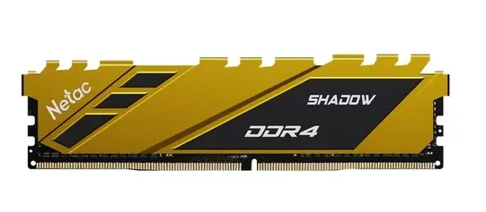 Оперативная память Netac Shadow 8GB DDR4-2666 C19 Yellow Memory module (DIMM)