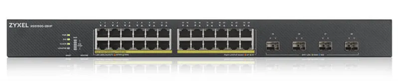 Коммутатор Smart L3 Lite коммутатор PoE+ Zyxel NebulaFlex XGS1930-28HP, rack 19", 24xGE PoE+, 4xSFP+, бюджет PoE 375 Вт