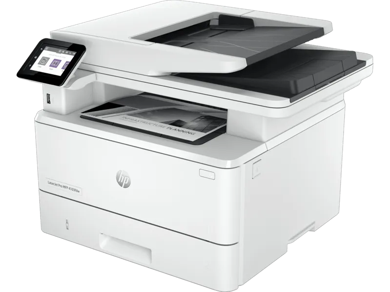 МФУ лазерный HP LaserJet Pro 4103fdw (2Z629A) A4 Duplex Net WiFi белый