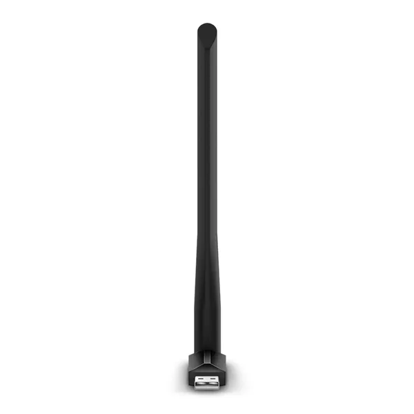 TP-Link Archer T2U Plus, AC600 Двухдиапазонный Wi Fi USB адаптер высокого усиления, до 200 Мбит/с на 2,4 ГГц + до 433 Мбит/с на 5 ГГц, 1 внешняя антенна с высоким коэффициентом усиления, USB 2.0