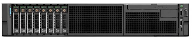 Шасси серверное DELL PowerEdge R740 2U/ 8SFF/ 1xHS/ PERC 750 LP/ iDRAC9/ 4xGE/ no PSU/ 3xFH/ 4 std FAN/ noDVD/ Bezel noQS/ Sliding Rails/ 1YWARR