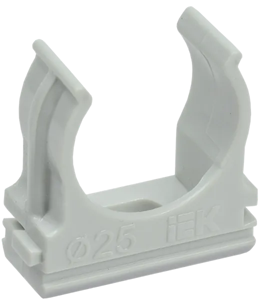 Держатель IEK CTA10D-CF25-K41-100 25мм полистерол серый (упак.:1шт)