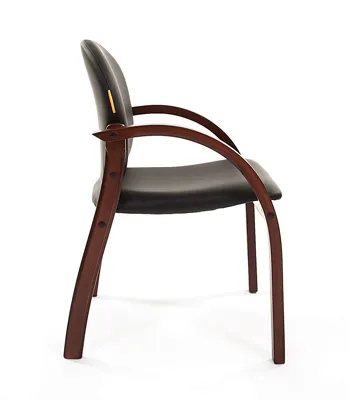 Chairman 659 черный матовый (искусственная кожа/темный орех)