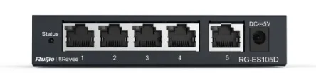 Ruijie Reyee 5-Port  unmanaged Switch, 5 10/100base-t Ethernet  RJ45 Ports , Steel Case