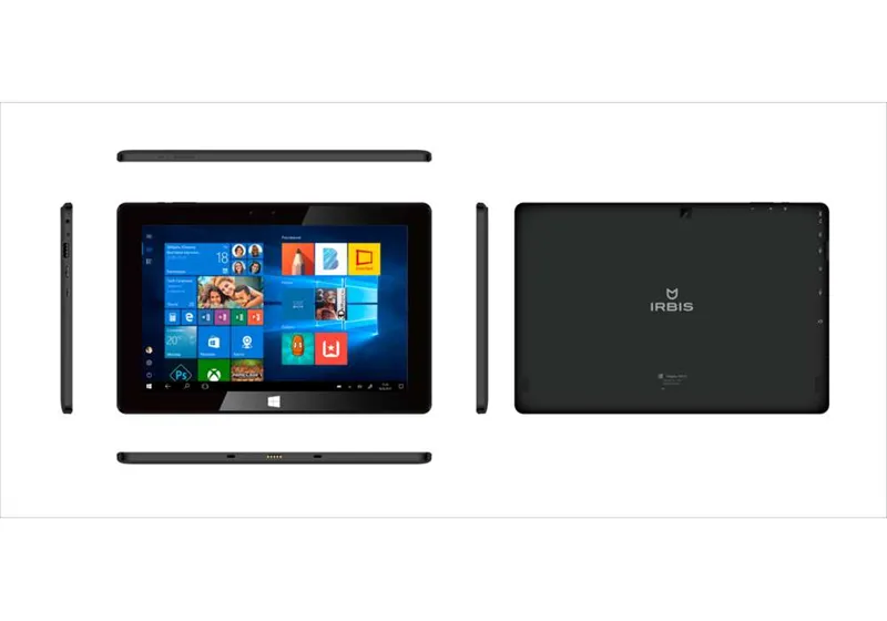 Планшетный компьютер IRBIS TW101 10.1" 2 IN 1 black color, Atom :Z3735F,10.1"LCD 800*1280 IPS,2+32GB, USB-A, 0.3MP +2.0MP, 5000mha battery, CE charger, soft KB, Win 10Home
