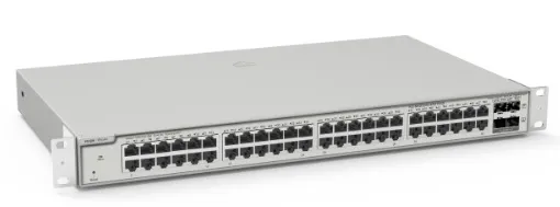 Ruijie Reyee 48-Port 10G L2+ Managed Switch, 48 Gigabit RJ45 Ports, 4 *10G SFP+ Slots,19-inch Rack-mountable Steel Case, Static Routing