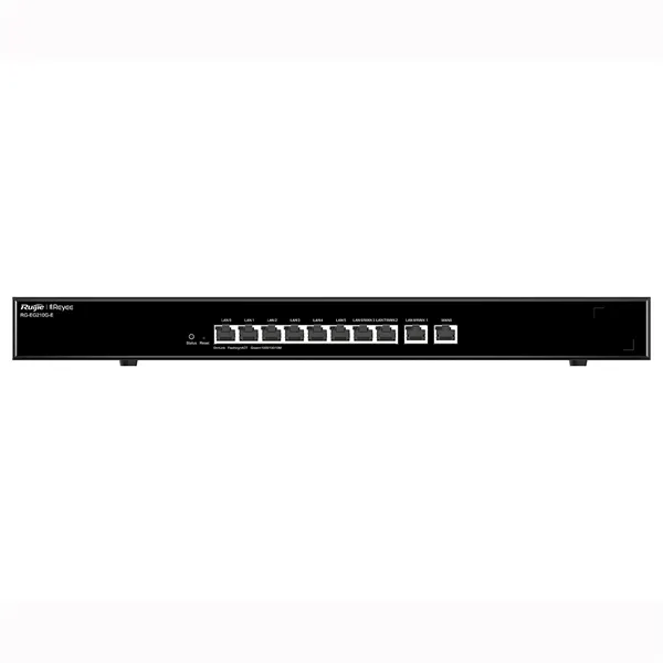 Ruijie Reyee 10-Port Gigabit Cloud Managed Gataway, 10 Gigabit Ethernet connection Ports, support up to 4 WAN ports, Max 200 concurrent users, 1.8Gbps.