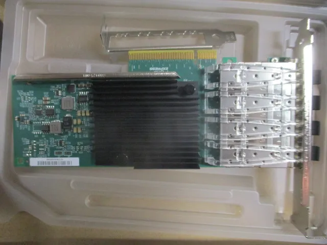 Сетевой адаптер Intel Ethernet Converged Network Adapter X710-DA4, Quad Ports SFP+, 10 GBit/s, 1 year