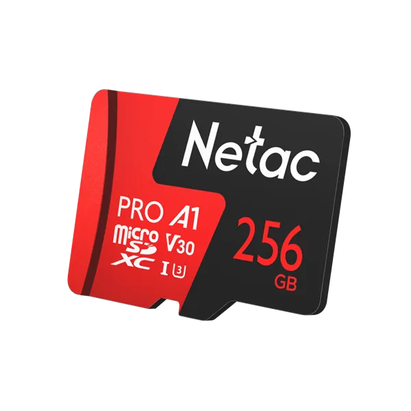 Носитель информации Netac P500 Extreme PRO 256GB MicroSDXC V30/A1/C10 up to 100MB/s, retail pack card only