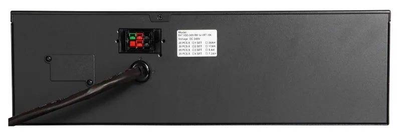 Powercom BAT VGD-240V RM for VRT-10K (240V, 9Ah)   IEC320 output 4*C13+4*C19 PDU (858338)