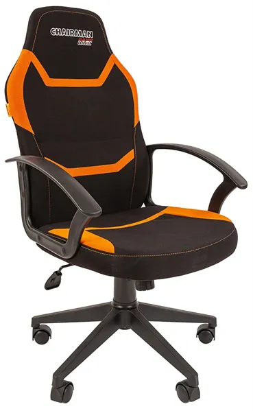 Офисное кресло Chairman   game 9 Россия ткань черно/оранжевый