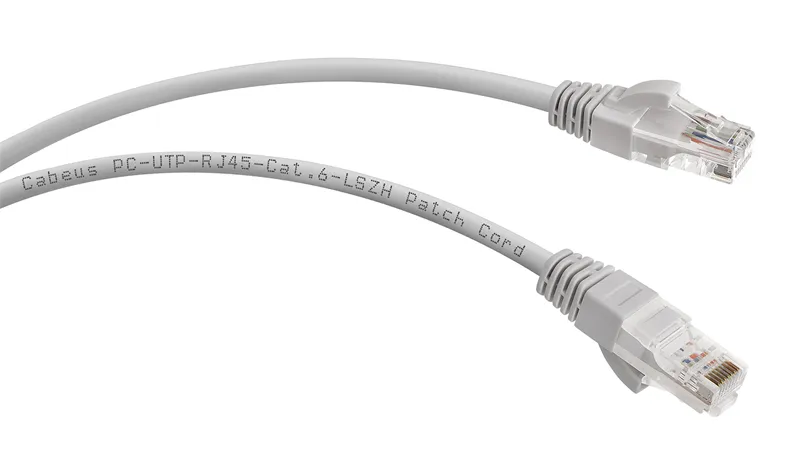 Патч-корд u/utp, категория 6, 2xrj45/8p8c, 5м Cabeus PC-UTP-RJ45-Cat.6-5m-LSZH Патч-корд U/UTP, категория 6, 2xRJ45/8p8c, неэкранированный, серый, LSZH, 5м
