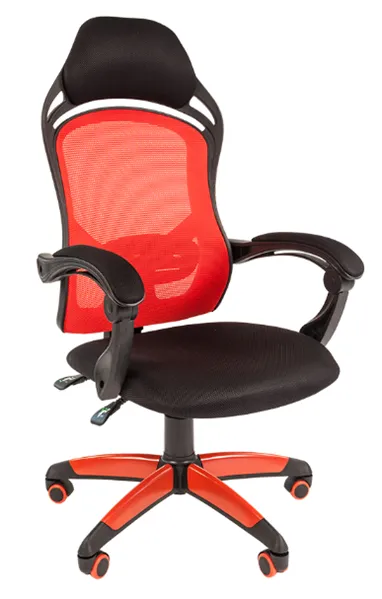 Офисное кресло Chairman    game 12  Россия черн.красный