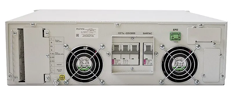 ШТИЛЬ ИБП 10000 ВА; 3 фазный; on-line; батарея: 192В ext (no incl), ЗУ 4А; 3U; rack