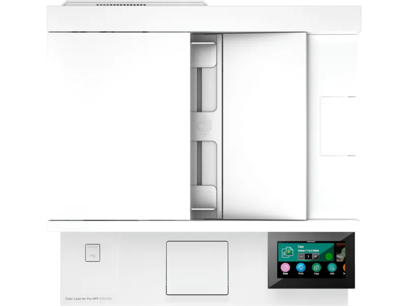 Лазерное многофункциональное устройство HP MFP Color LaserJet Pro 4303fdn (p/c/s/f, A4,600 dpi,33(35)ppm,512Mb,2 trays 50+250,4.3'' touch display,Duplex, DADF50,USB/GigEth/4 cart.in box black 2000&cmy1000 pages, repl. W1A79A)