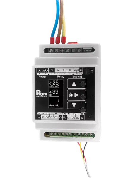 ЦМО Модуль управления микроклиматом цифровой, для установки на DIN-рейку, питание 230 VAC, с ЖК-дисплеем