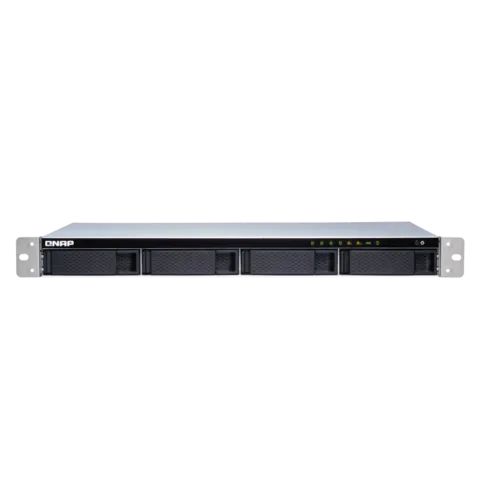 Система хранения данных QNAP CHANNEL 1U QC 1,7GhzCPU/8Gb(upto8Gb)/upto 4HDD, upto 16 with TL-R1200C-RP/SATA(3,5" 2,5")/ 4xUSB3.2/2x1GbE 1x10GbE(SFP+)/iSCSI/1xPS/no rail/2YW TS-431XeU-8G-EU-RU