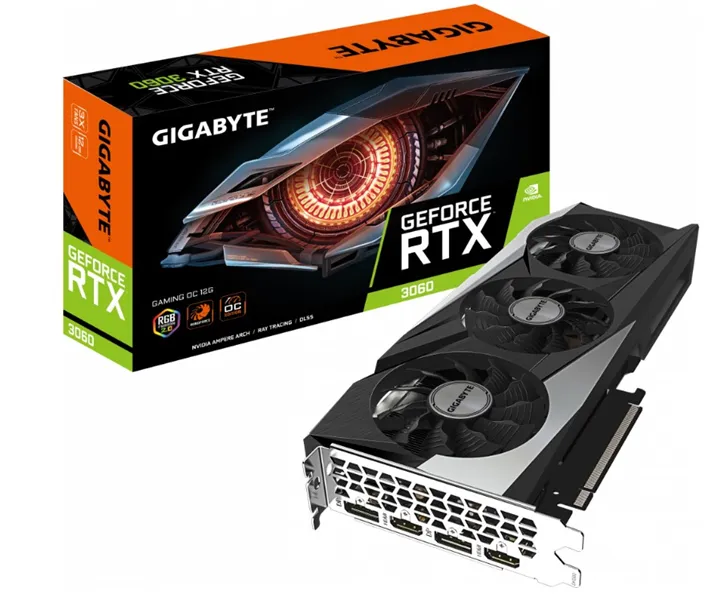 GIGABYTE RTX3060 GAMING OC 12GB //RTX3060, HDMI*2, DP*2, 12G,D6